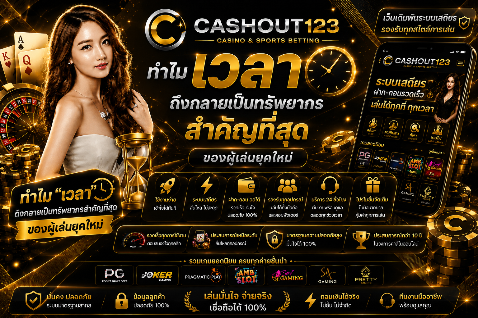cashout123 ทำไมเวลาถึงกลายเป็นทรัพยากรสำคัญที่สุดของผู้เล่นยุคใหม่